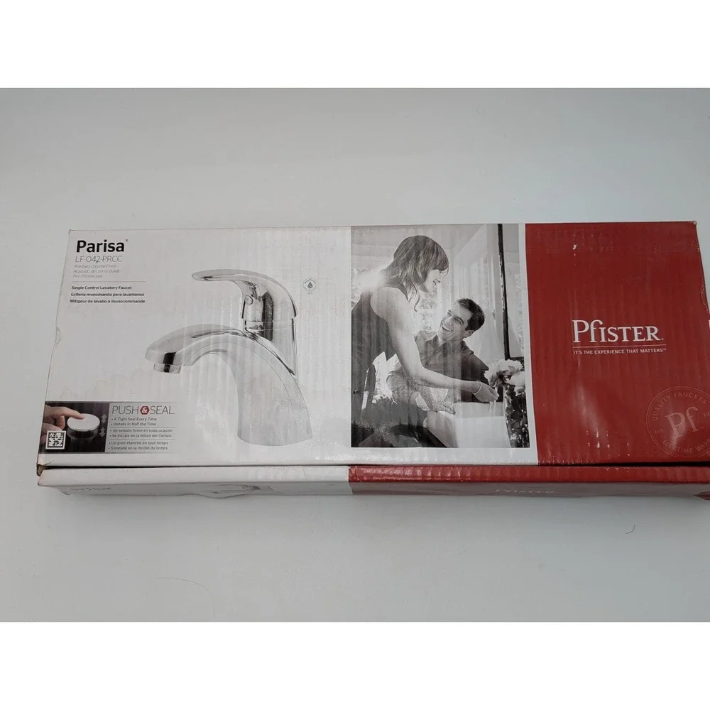 Pfister Parisa 4 in. Centerset Single-Handle Bathroom Faucet in Polished Chrome